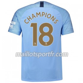 Maillot de Foot Manchester City Champions 18 Domicile 2018/19